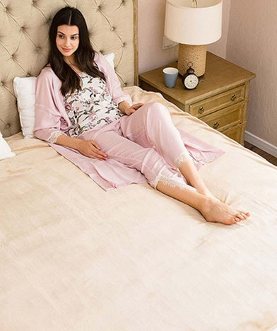 Extra-Large 220V Electric Blanket - Soft Cotton Fabric, 4 Temperature Levels