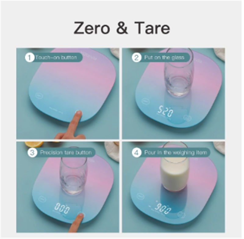 Smart Digital Kitchen Scale with Nutrition Analysis & Food Diary Tracking