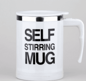 ☕ Automatic Self-Stirring Travel Mug with Lid - Hands-Free Mixing Gadget
