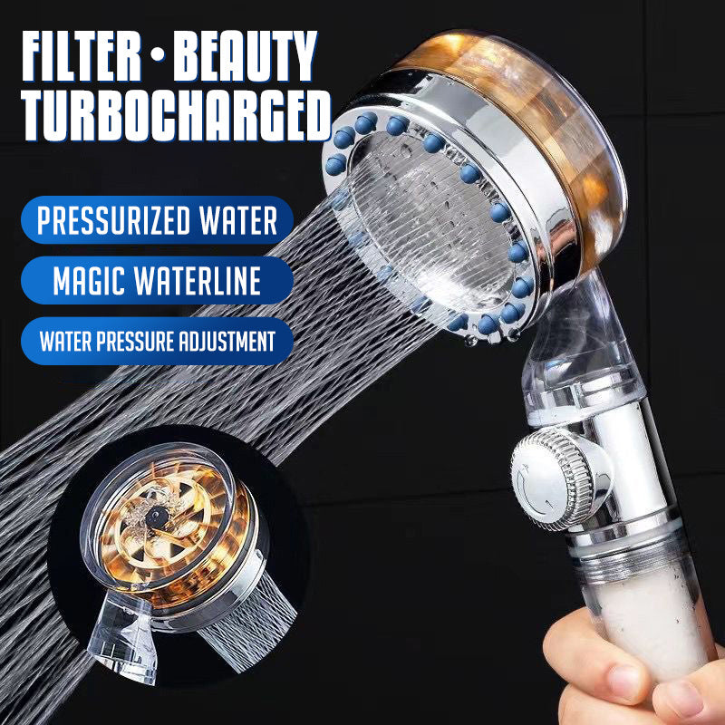 High-Pressure Filtered Turbo Shower Head