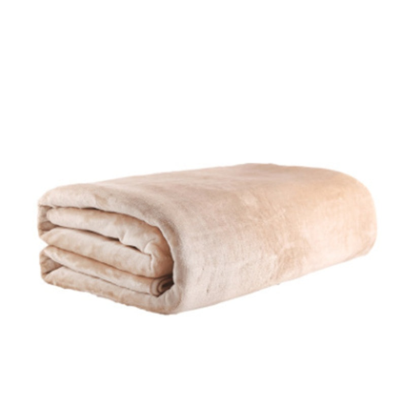 Extra-Large 220V Electric Blanket - Soft Cotton Fabric, 4 Temperature Levels