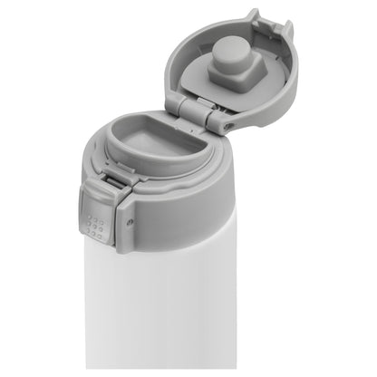 ZWILLING Thermo Travel Bottle, 450 mL, White-Grey|Leakproof & Insulated