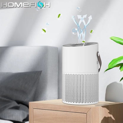 Breathe Easy: Portable Smart Air Purifier with 360° Filtration for 323 ft2 Coverage.