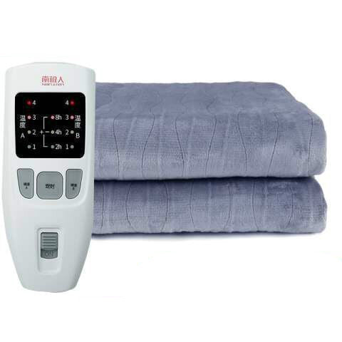 Extra-Large 220V Electric Blanket - Soft Cotton Fabric, 4 Temperature Levels