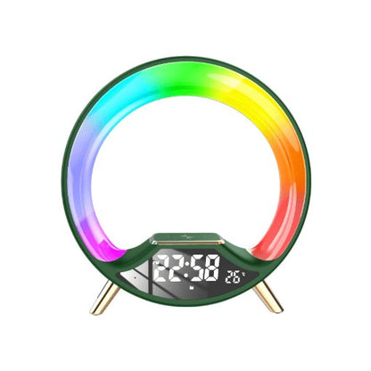 3-in-1 Smart Bedside Station Wireless Charger, Dimmable Lamp & Digital Clock