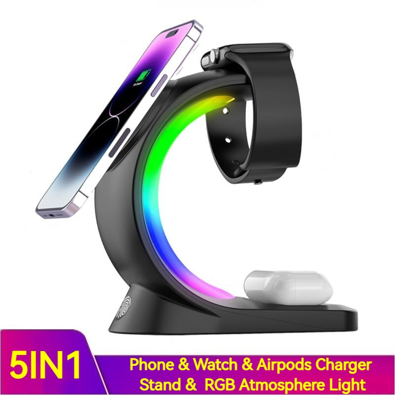 Premium RGB Multi-Function Wireless Charging Lamp