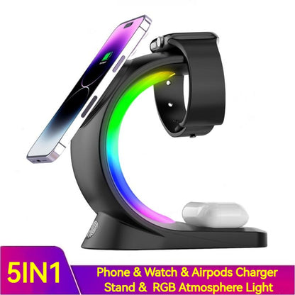Premium RGB Multi-Function Wireless Charging Lamp