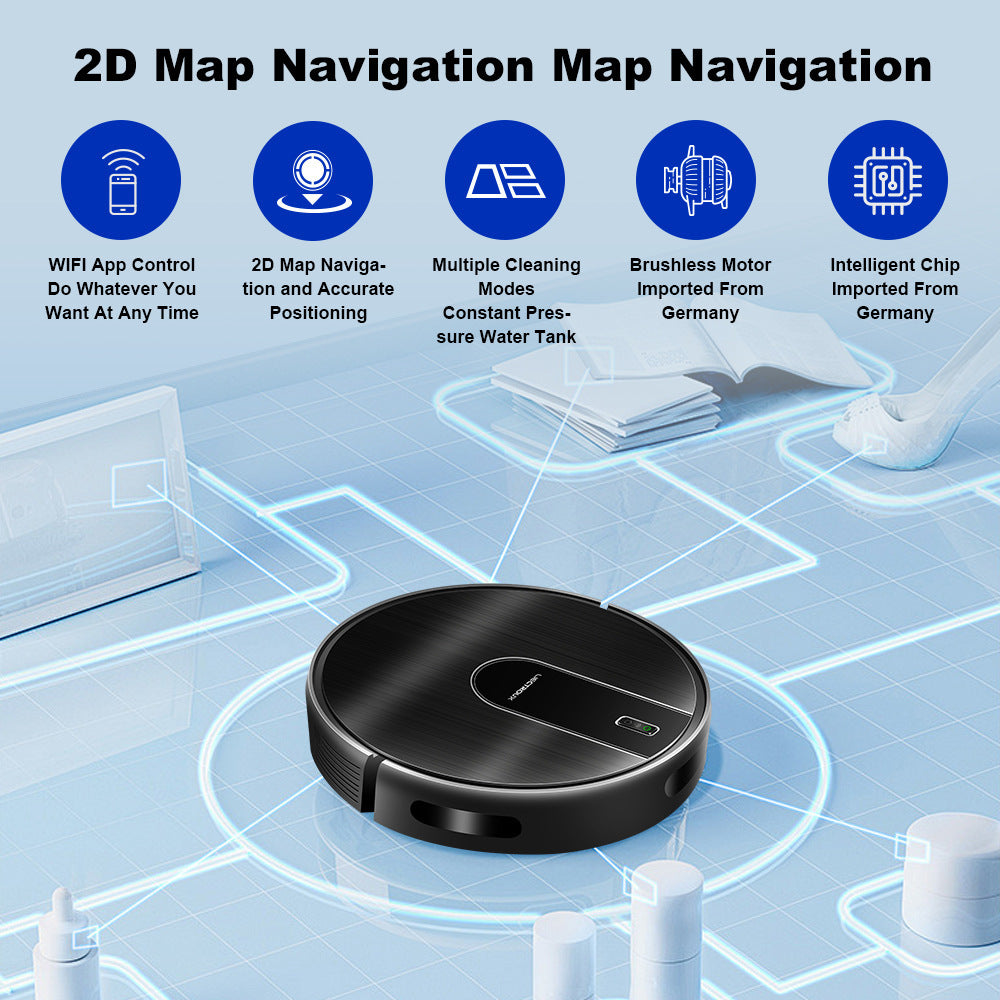 Smart 2D Navigation Robot Vacuum