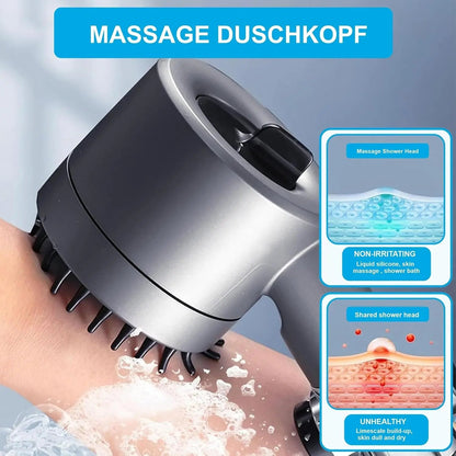 High Pressure Shower Handheld shower H- 3+1 Spray Modes with Filter